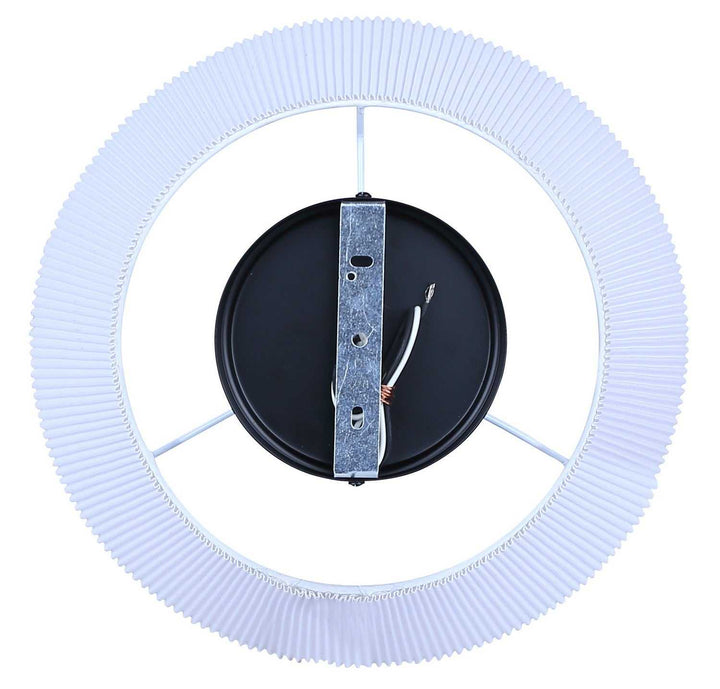 Aspen One Light Flush Mount in Black Canarm Canada