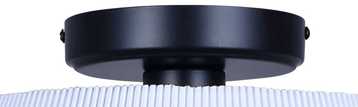 Aspen One Light Flush Mount in Black Canarm Canada