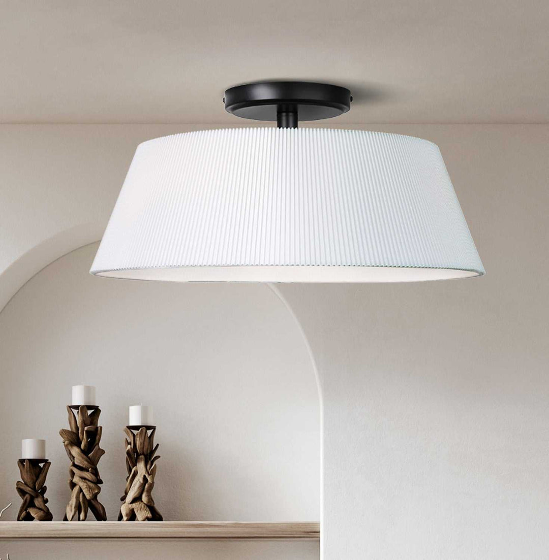 Aspen One Light Flush Mount in Black Canarm Canada