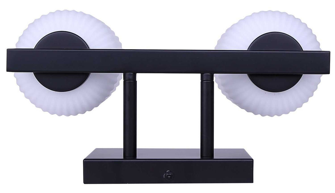 Bram Two Light Vanity in Matte Black Canarm Canada