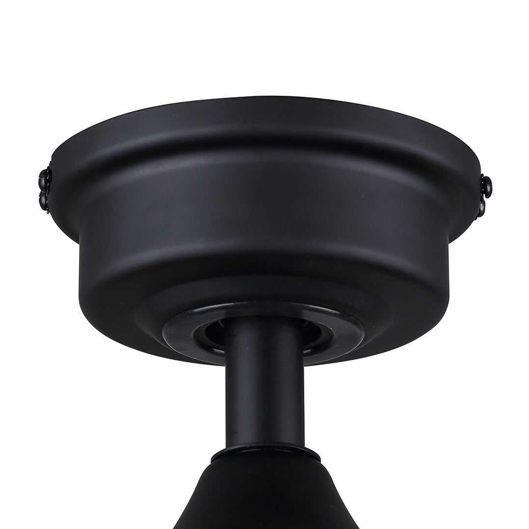 Shelton 52" Ceiling Fan in Matte Black And Chrome Canarm Canada