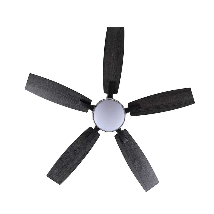Shelton 52" Ceiling Fan in Matte Black And Chrome Canarm Canada