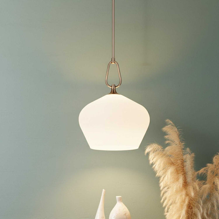 Gia One Light Pendant in Gold Canarm Canada