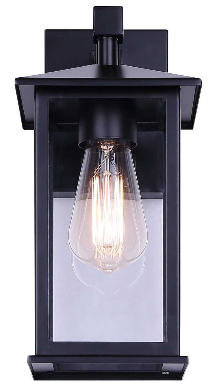 Rossland One Light Outdoor Down Light in Matte Black Canarm Canada