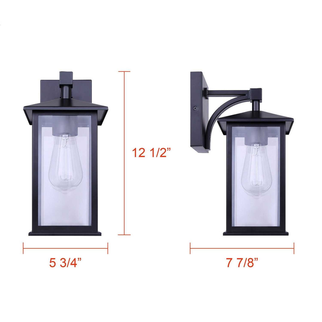 Rossland One Light Outdoor Down Light in Matte Black Canarm Canada