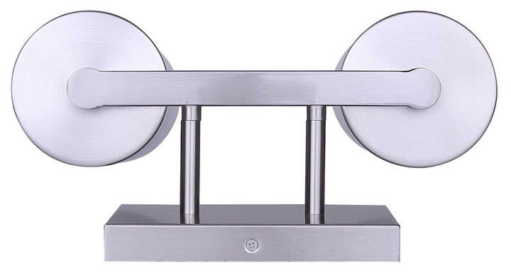 Britton Two Light Vanity in Brushed Nickel Canarm Canada
