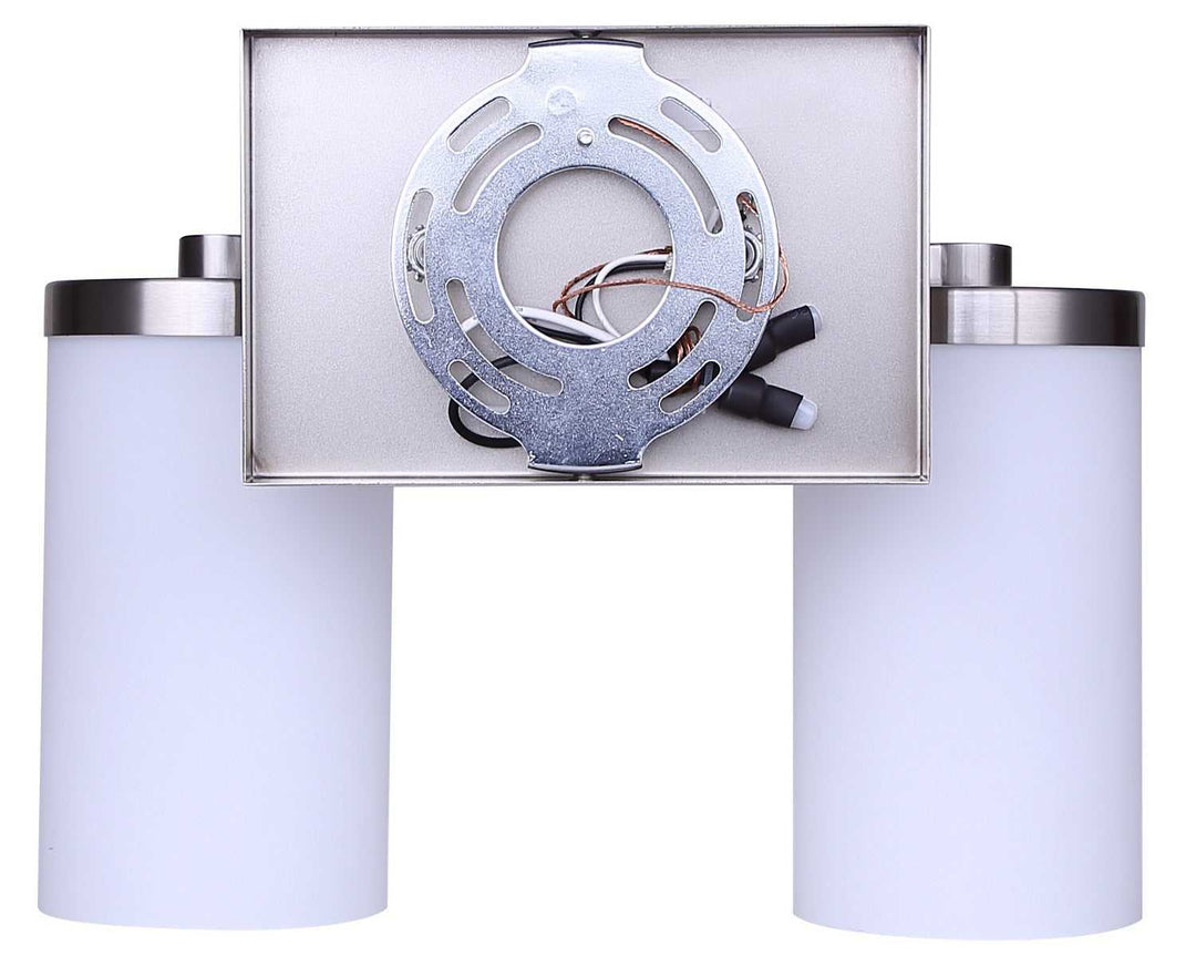 Britton Two Light Vanity in Brushed Nickel Canarm Canada