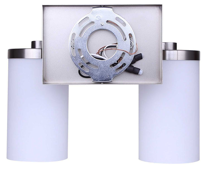 Britton Two Light Vanity in Brushed Nickel Canarm Canada