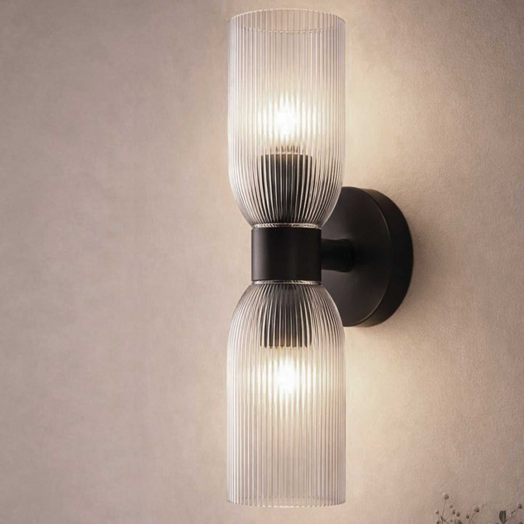 Omarion Two Light Wall Fixture in Matte Black Canarm Canada