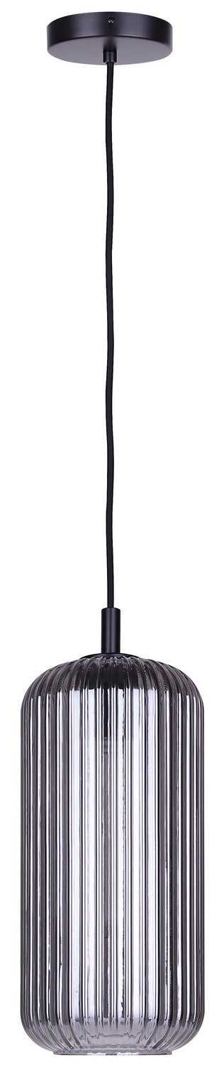 Malek One Light Pendant in Matte Black Canarm Canada