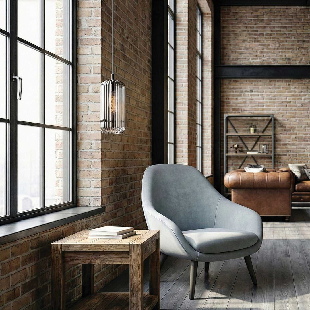 Malek One Light Pendant in Matte Black Canarm Canada