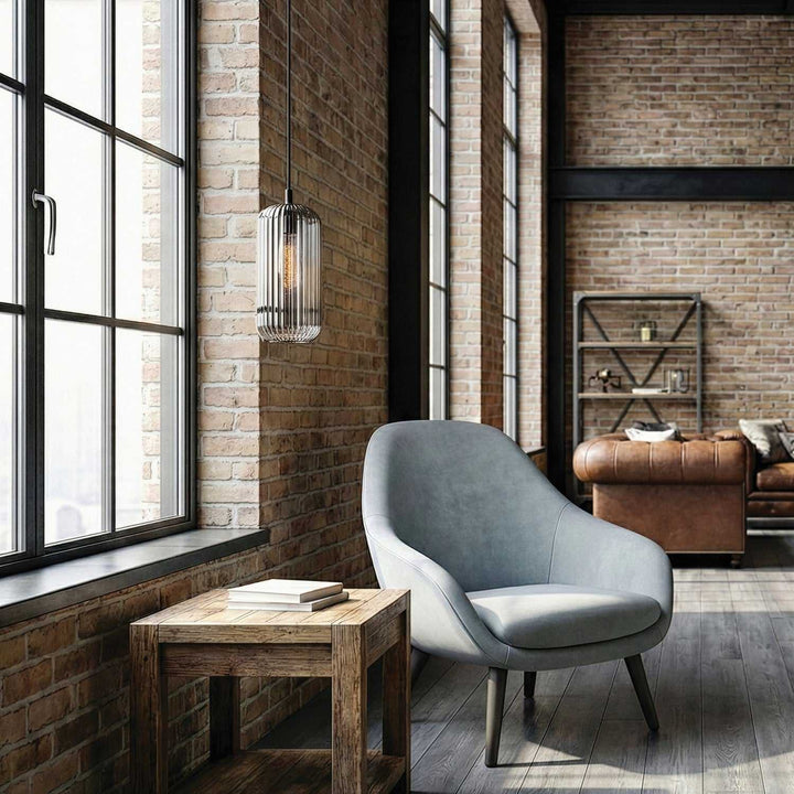 Malek One Light Pendant in Matte Black Canarm Canada