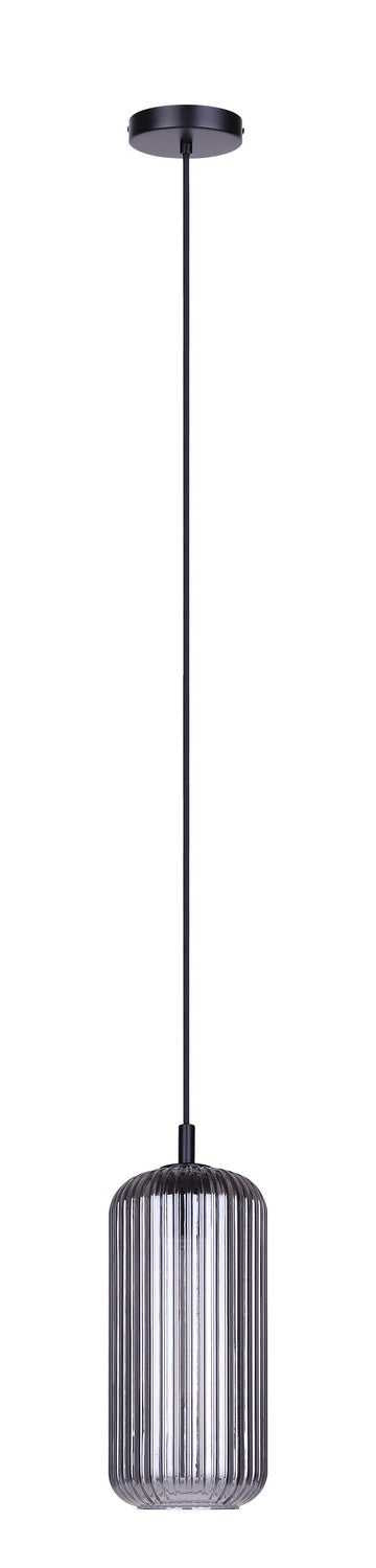 Malek One Light Pendant in Matte Black Canarm Canada