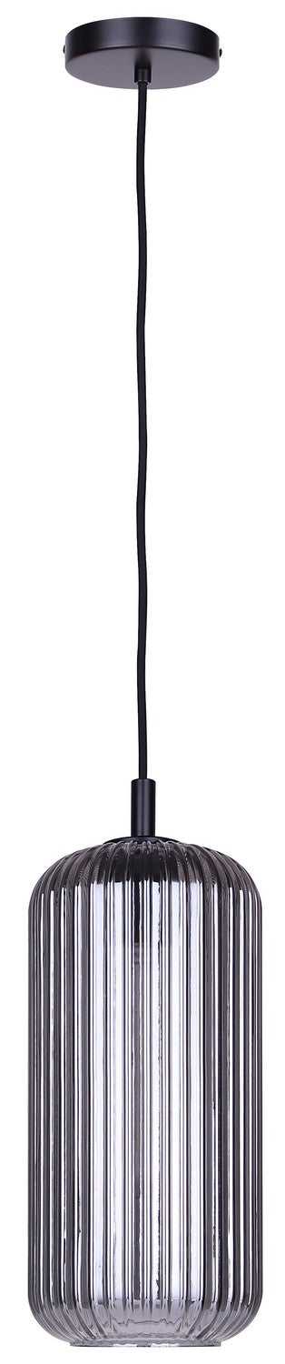 Malek One Light Pendant in Matte Black Canarm Canada