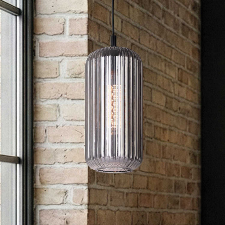 Malek One Light Pendant in Matte Black Canarm Canada