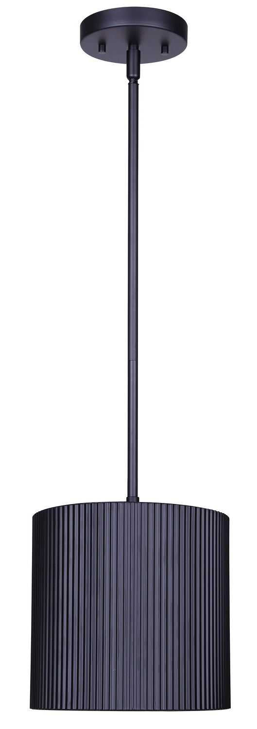 Rexton One Light Pendant in Matte Black Canarm Canada