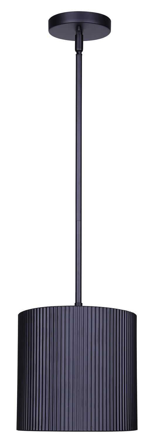 Rexton One Light Pendant in Matte Black Canarm Canada