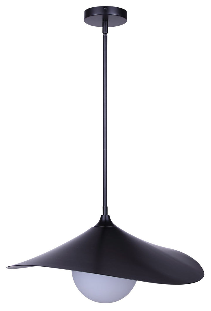 Termoli One Light Pendant in Matte Black Canarm Canada