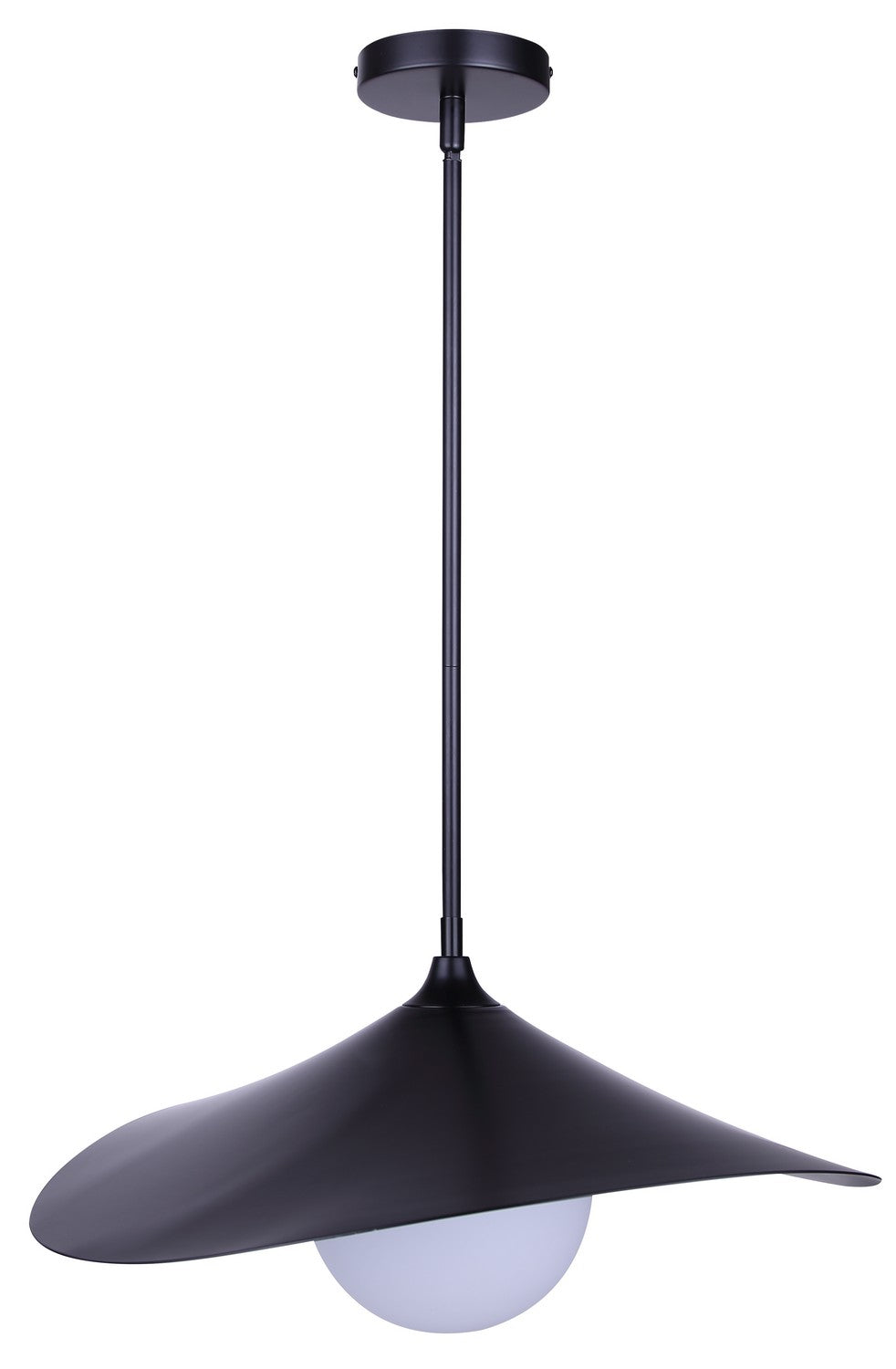 Termoli One Light Pendant in Matte Black Canarm Canada