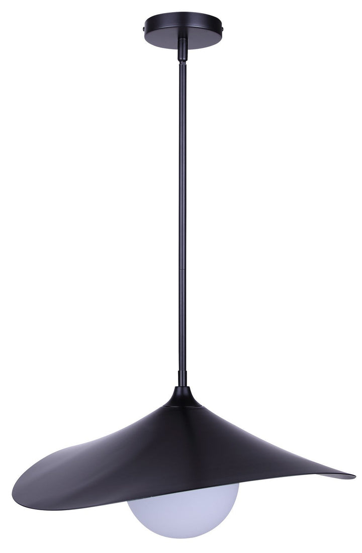 Termoli One Light Pendant in Matte Black Canarm Canada
