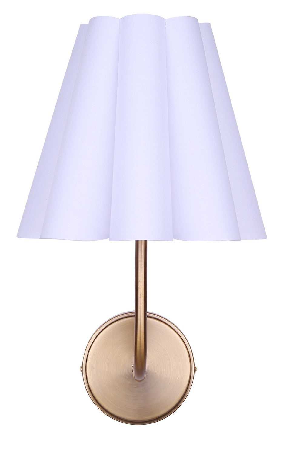 Iris One Light Wall Sconce in Gold Canarm Canada