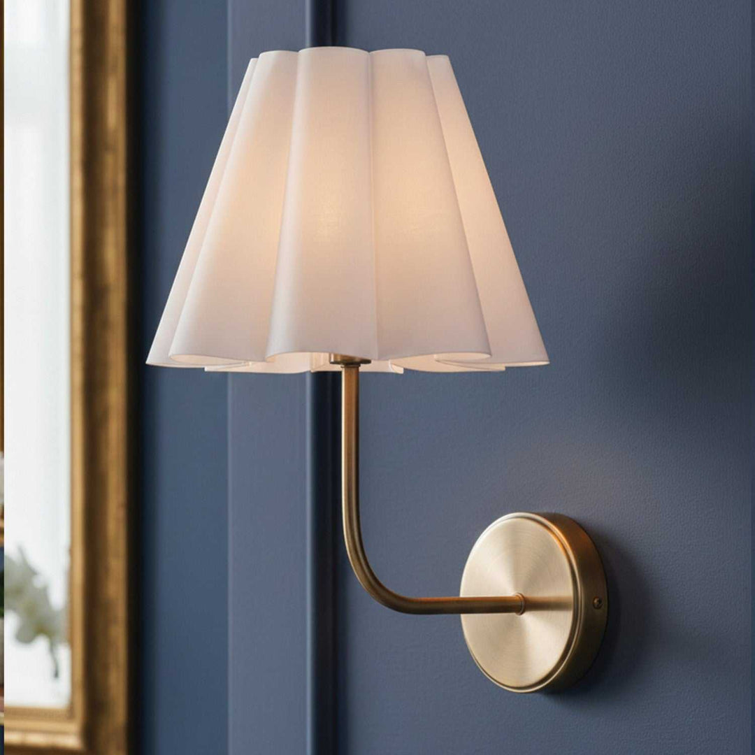 Iris One Light Wall Sconce in Gold Canarm Canada