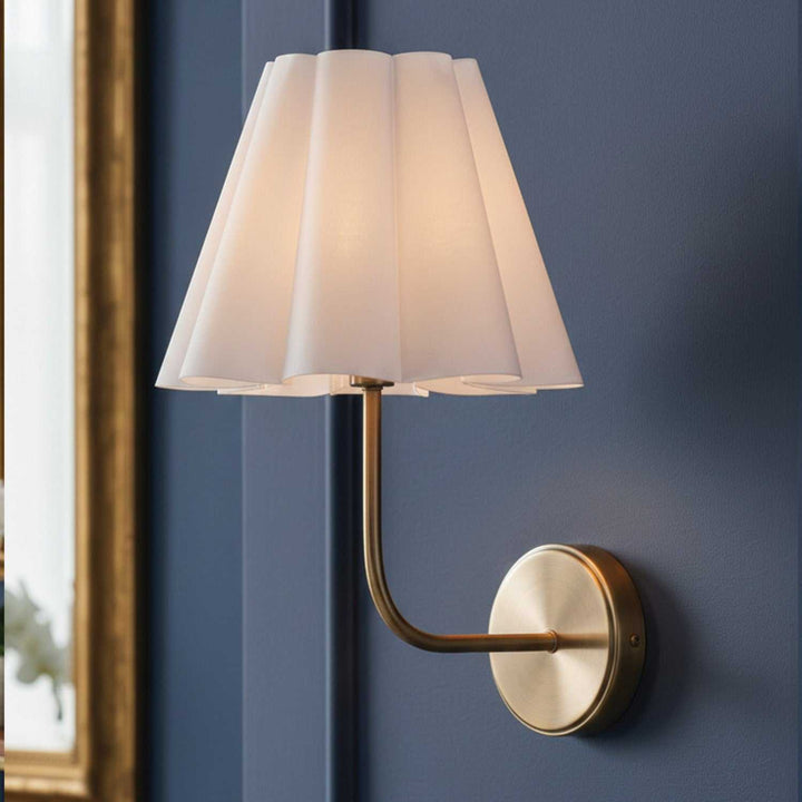 Iris One Light Wall Sconce in Gold Canarm Canada