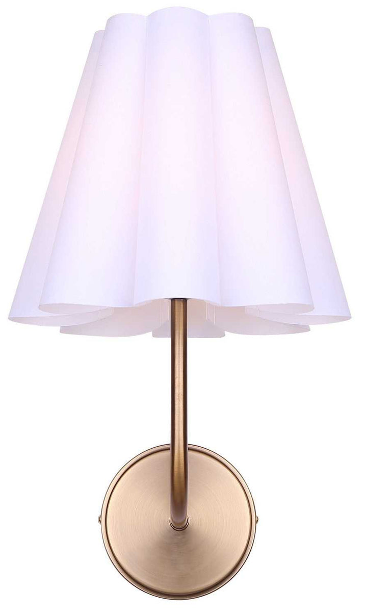 Iris One Light Wall Sconce in Gold Canarm Canada