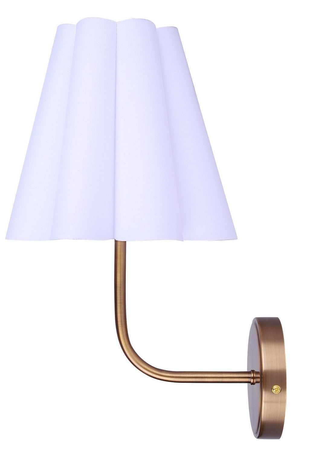 Iris One Light Wall Sconce in Gold Canarm Canada