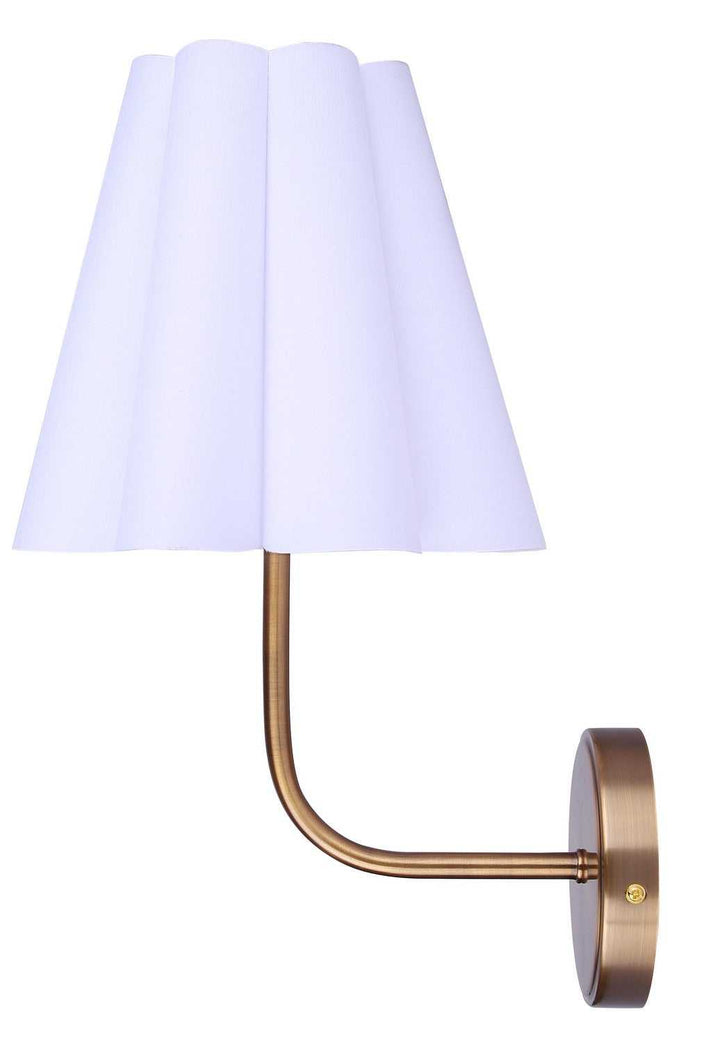 Iris One Light Wall Sconce in Gold Canarm Canada