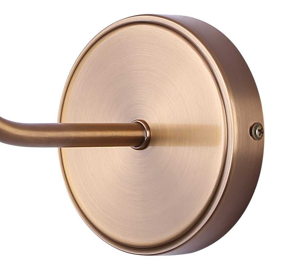 Iris One Light Wall Sconce in Gold Canarm Canada