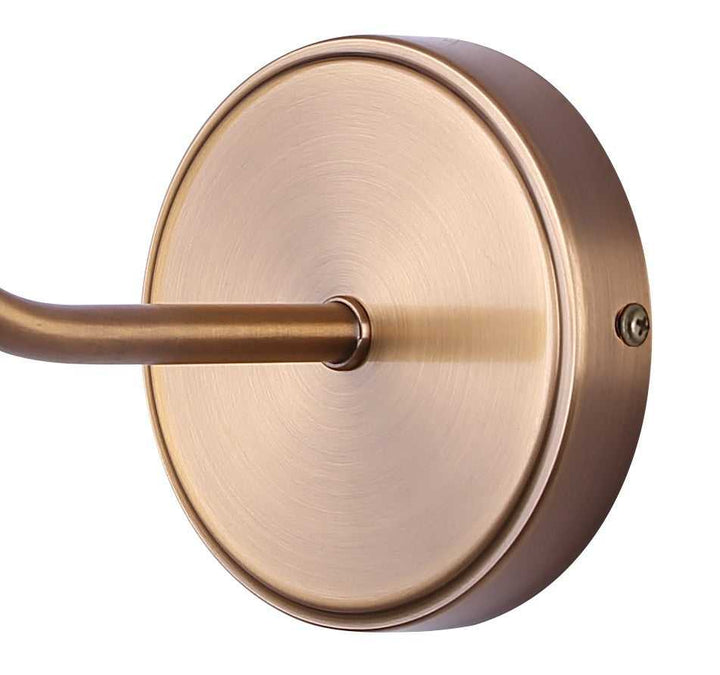 Iris One Light Wall Sconce in Gold Canarm Canada