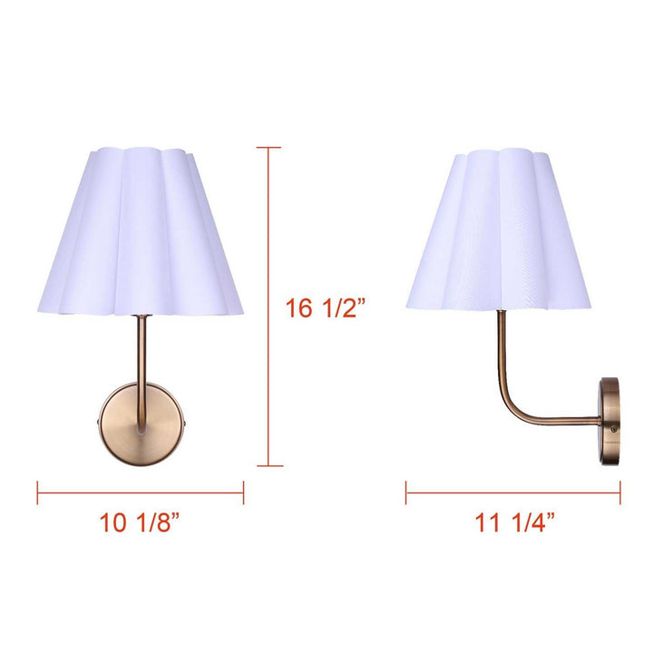 Iris One Light Wall Sconce in Gold Canarm Canada