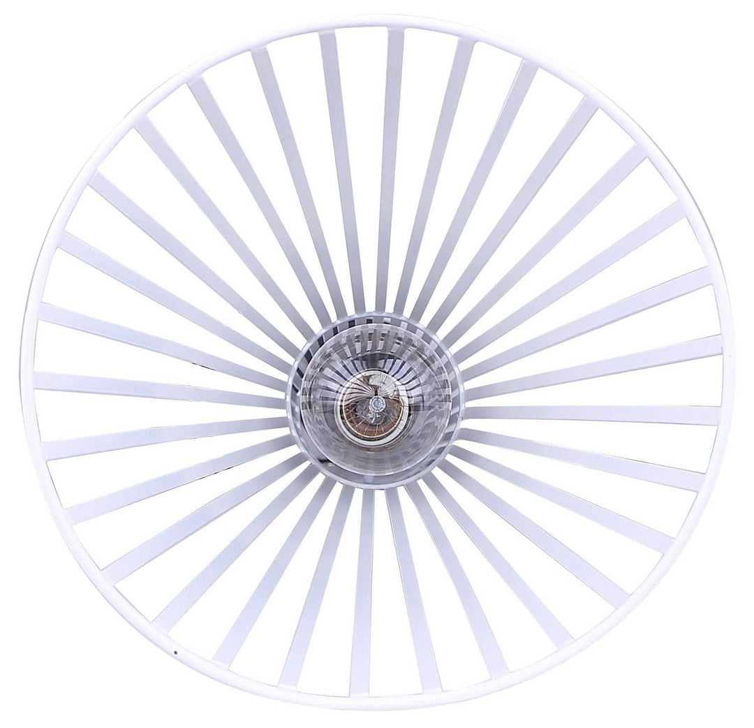 Elim One Light Pendant in Matte Black And White Canarm Canada