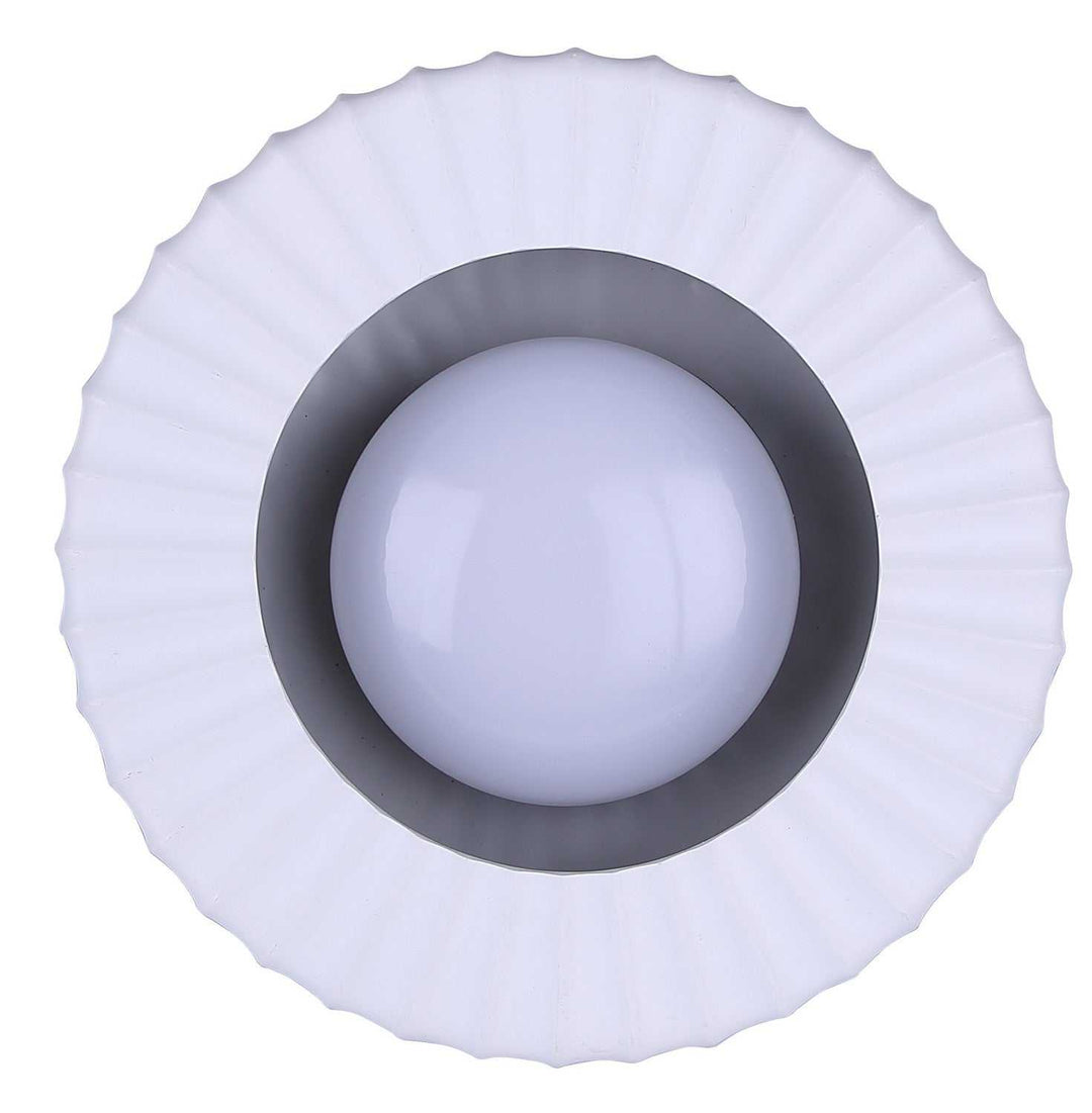 Dario LED Flush Mount in Matte Black And White Canarm Canada