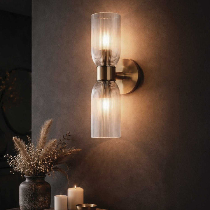 Omarion Two Light Wall Fixture in Gold Canarm Canada