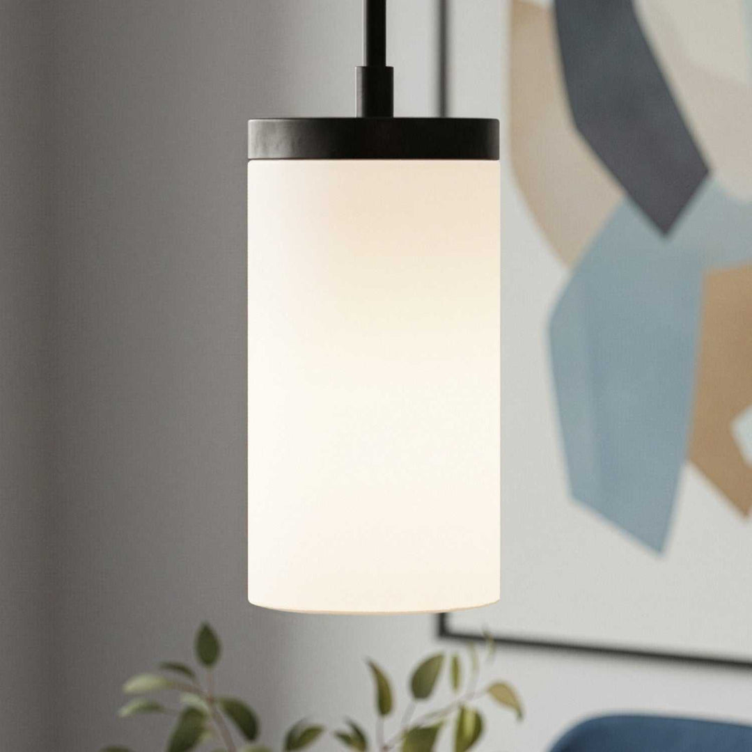 Britton One Light Pendant in Matte Black Canarm Canada