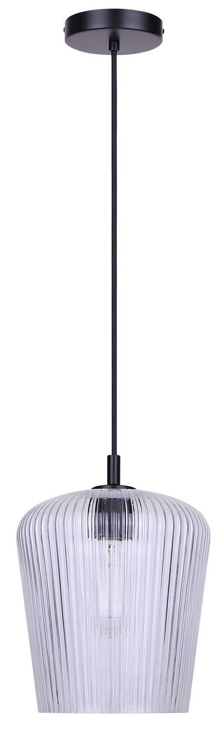 Leandro One Light Pendant in Matte Black Canarm Canada