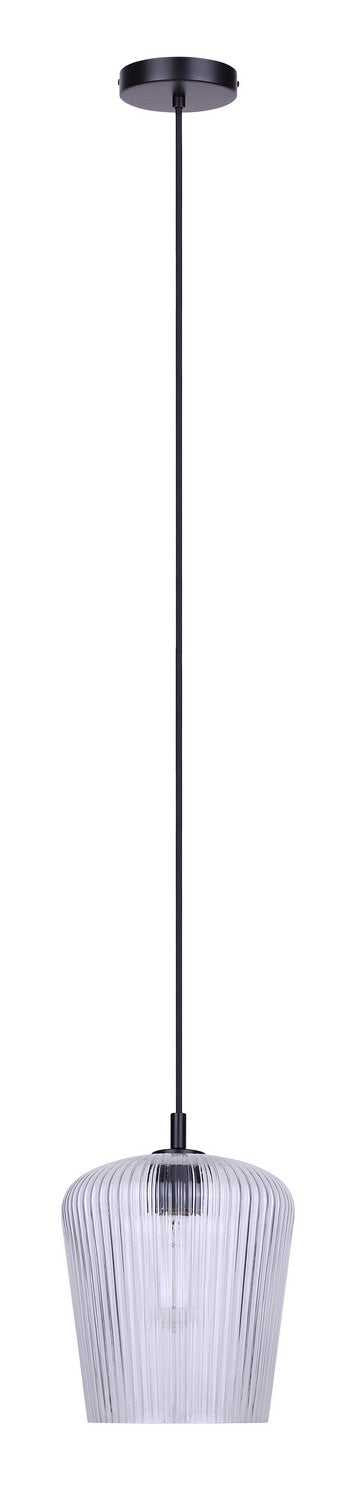 Leandro One Light Pendant in Matte Black Canarm Canada
