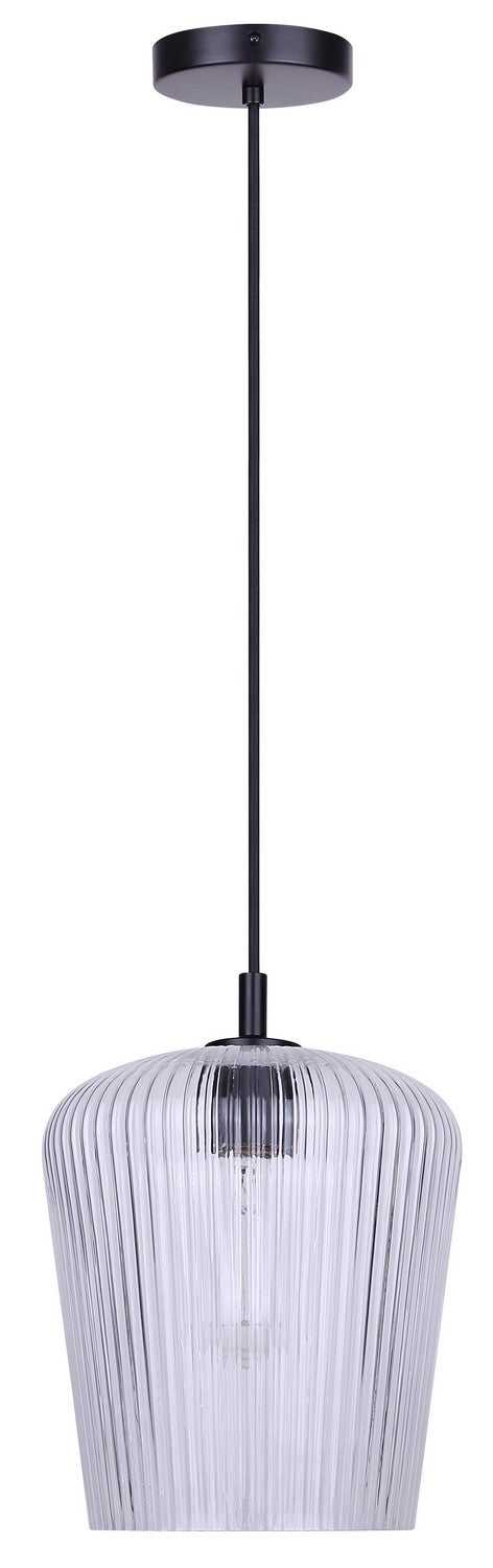Leandro One Light Pendant in Matte Black Canarm Canada