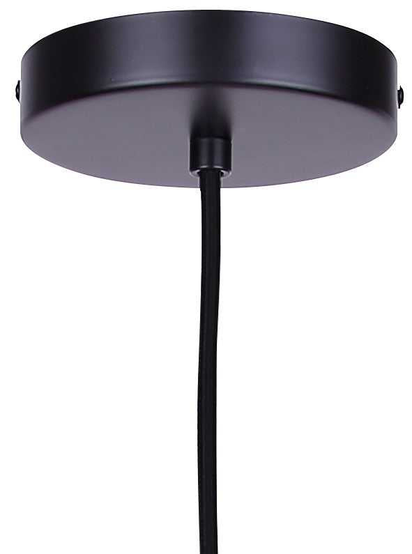 Leandro One Light Pendant in Matte Black Canarm Canada