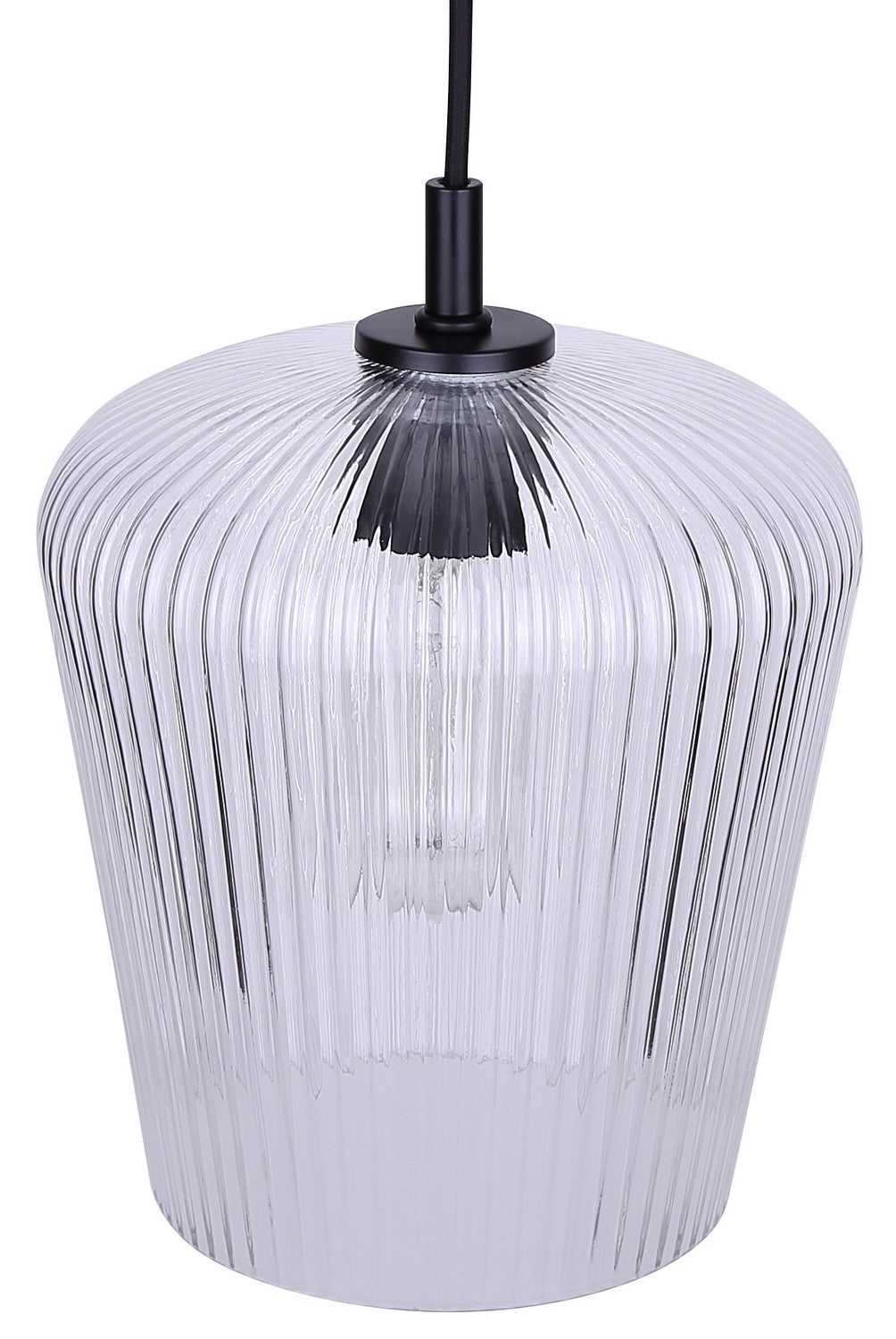 Leandro One Light Pendant in Matte Black Canarm Canada