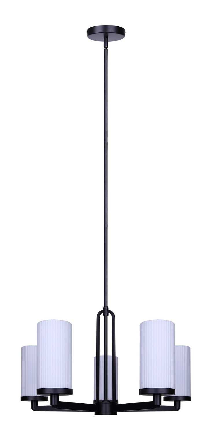 Kinslea Five Light Chandelier in Matte Black Canarm Canada