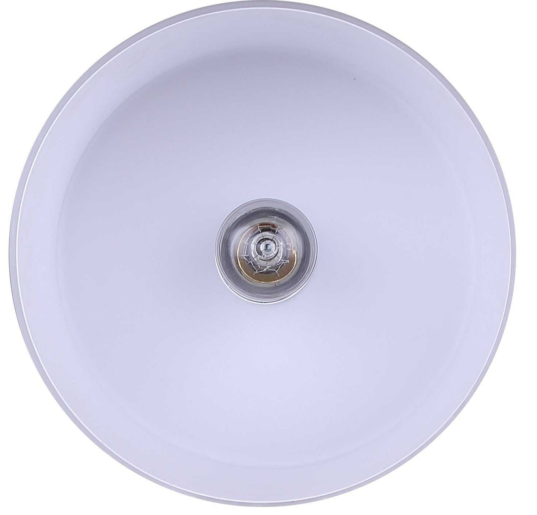 Britton One Light Flush Mount in Brushed Nickel Canarm Canada