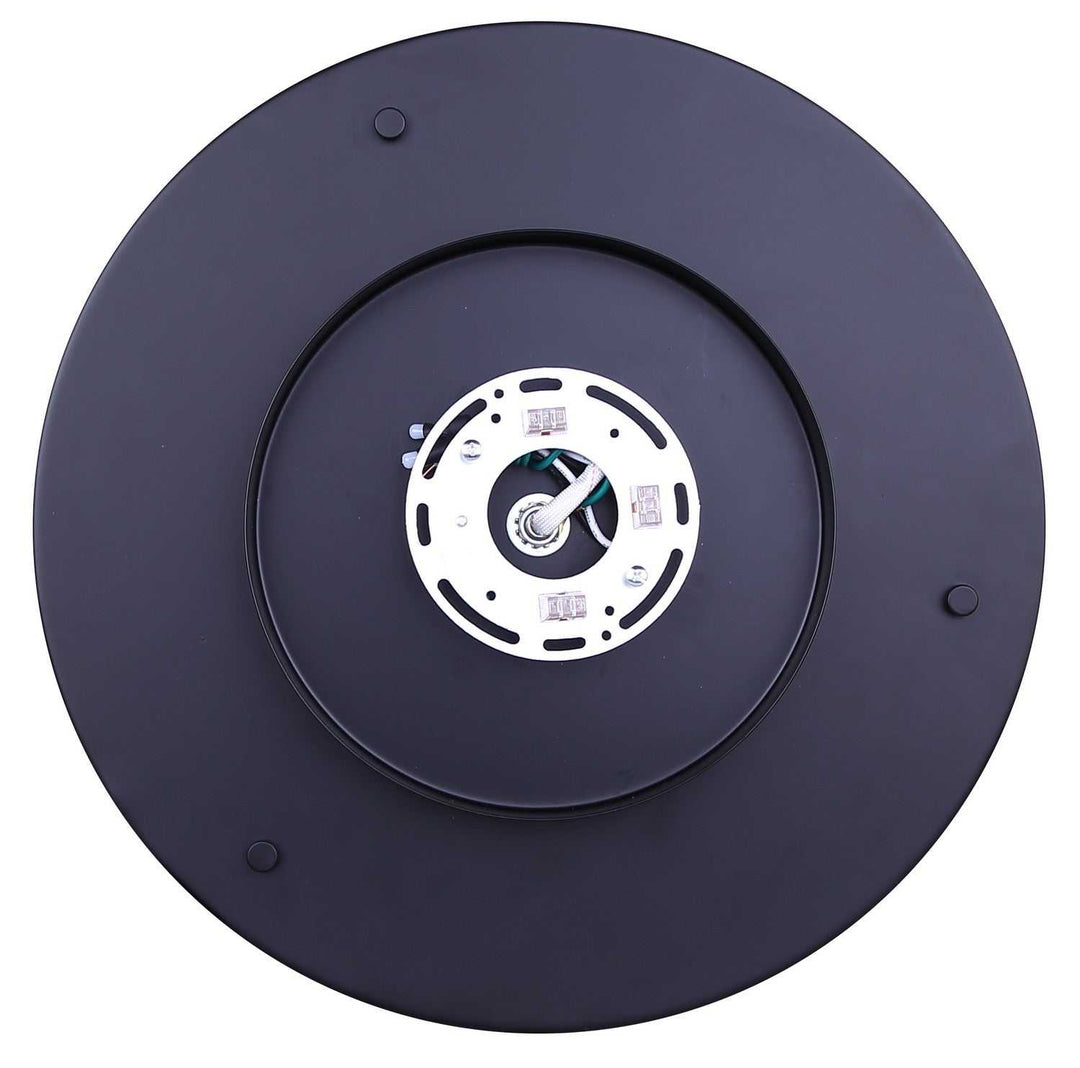 Kinslea Three Light Flush Mount in Matte Black Canarm Canada