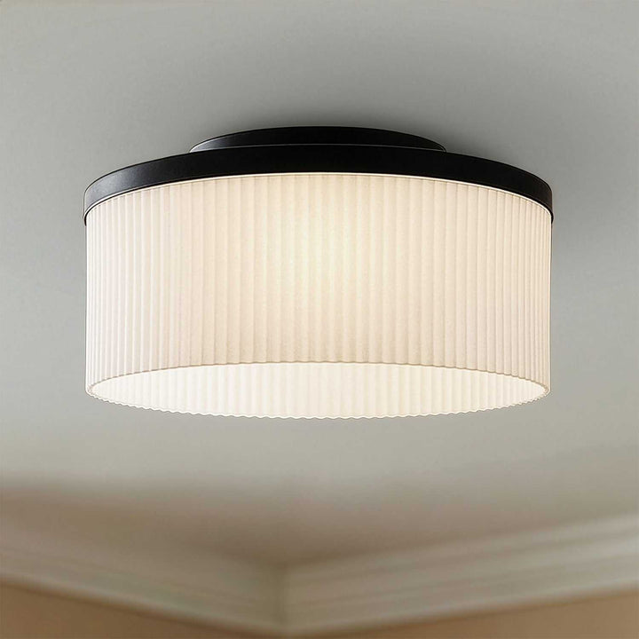 Kinslea Three Light Flush Mount in Matte Black Canarm Canada