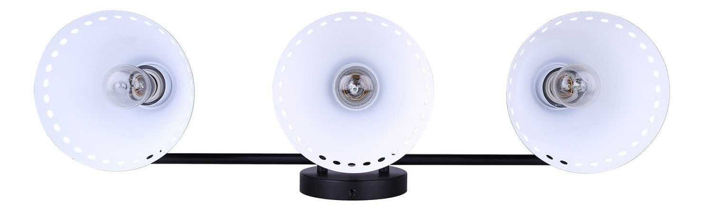 Albie Three Light Vanity in Matte Black Canarm Canada
