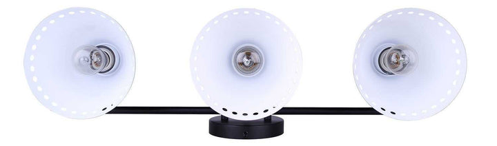Albie Three Light Vanity in Matte Black Canarm Canada