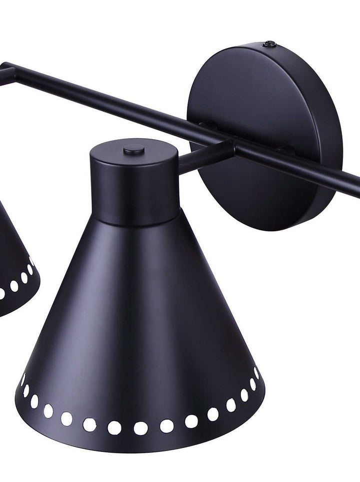 Albie Three Light Vanity in Matte Black Canarm Canada