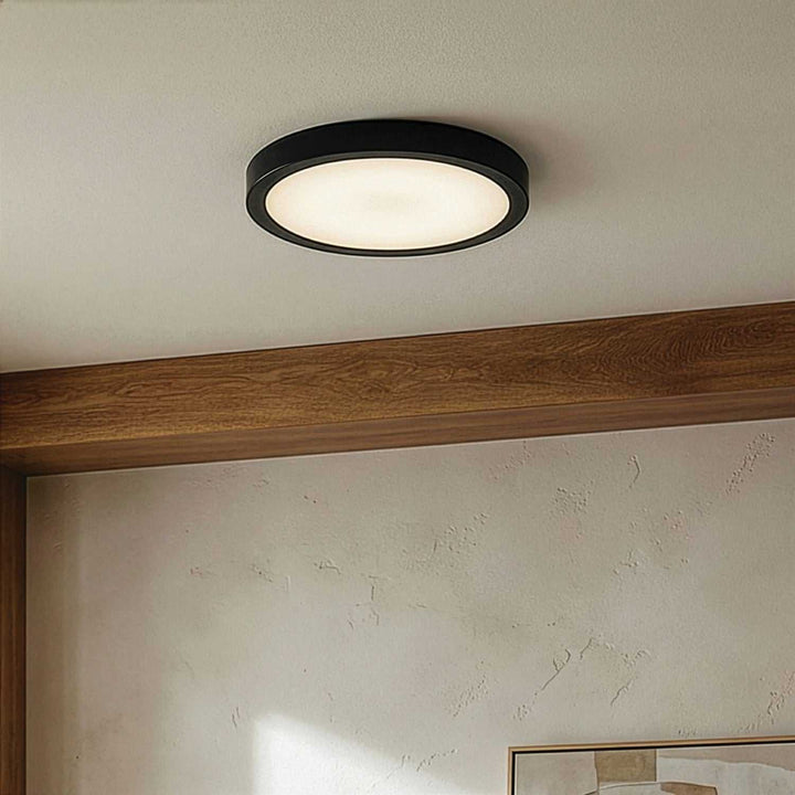 Dl-9F-20Dcw LED Flush Mount in Matte Black Canarm Canada